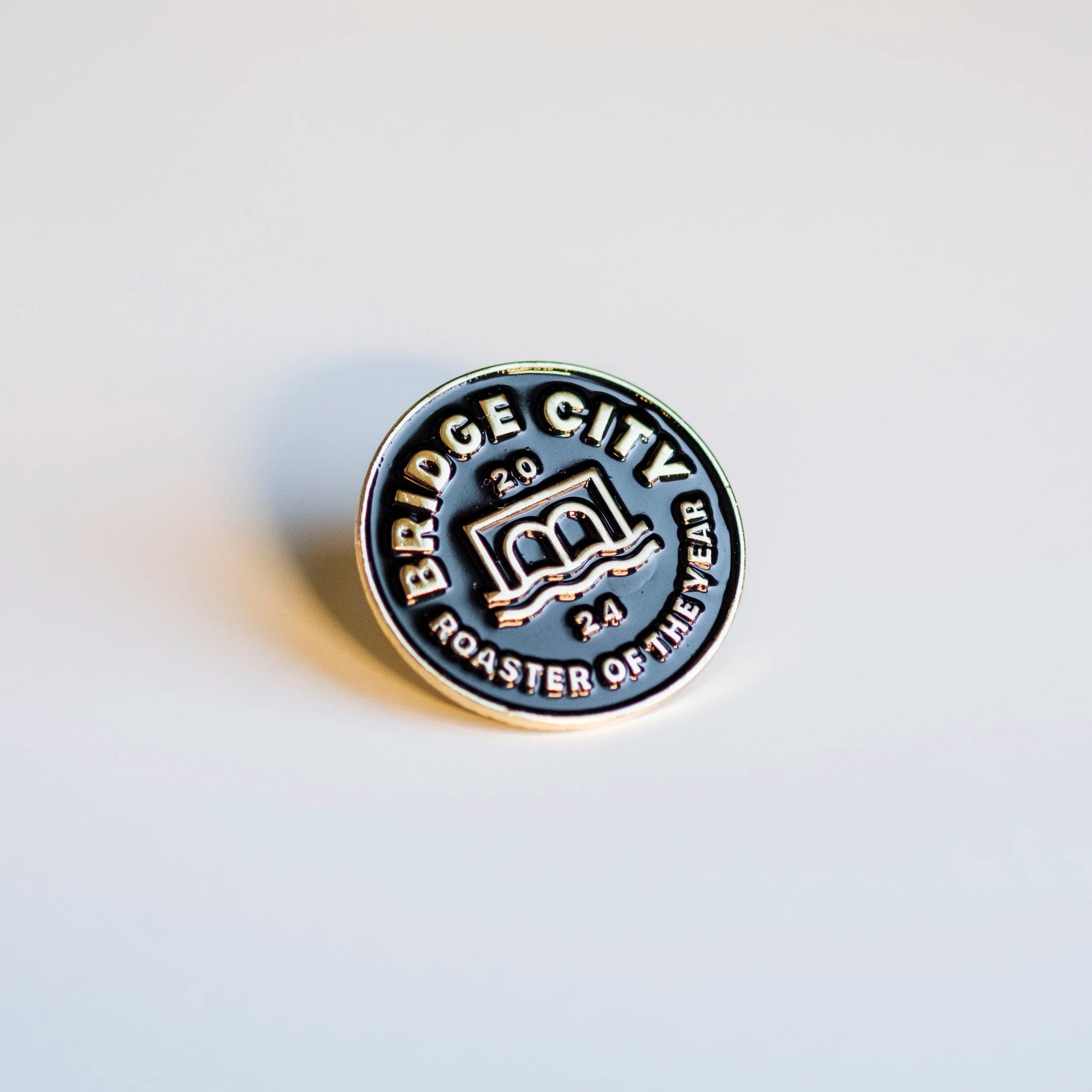 roaster of the year enamel pin