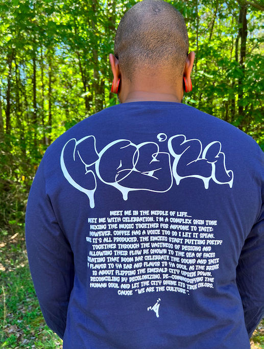 coffee is hip hop - long sleeve tee by b
