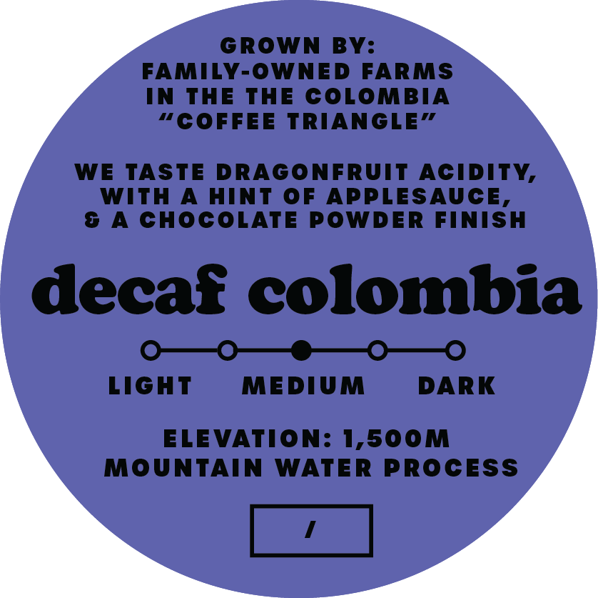 decaf colombia MWP (wholesale)