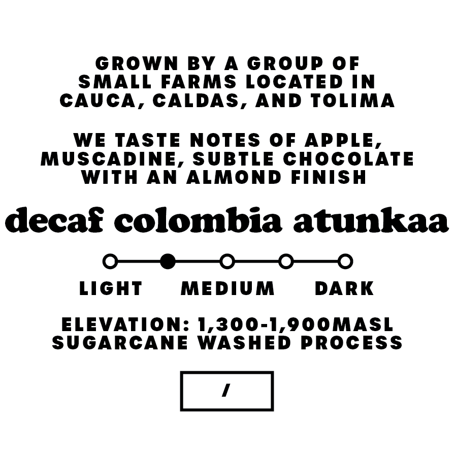 decaf colombia
